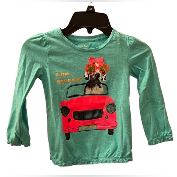 Gap Long Sleeve “Bon Giorno” Shirt - Size 4T - Picture 1 of 4